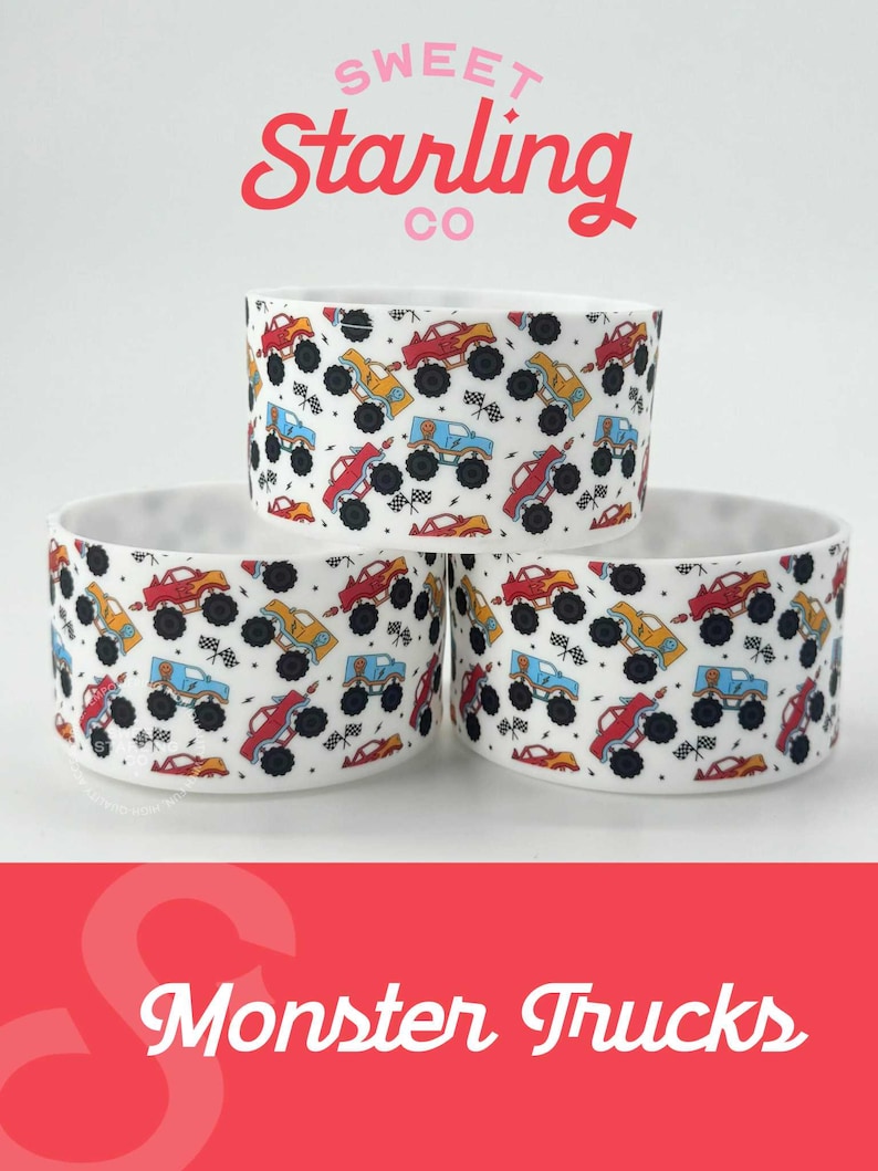 thesweetstarlingco Monster Trucks Tumbler Boot - Thumbnail 3
