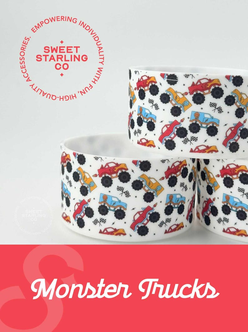 thesweetstarlingco Monster Trucks Tumbler Boot - Thumbnail 2