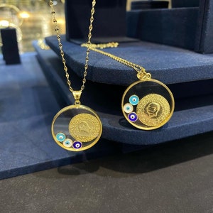 925 Sterling Silver Necklace,925 Sterling Silver Resat Necklace,925 Sterling Silver Gold Necklace,Silver Evil Eye Necklace,Gift for Her
