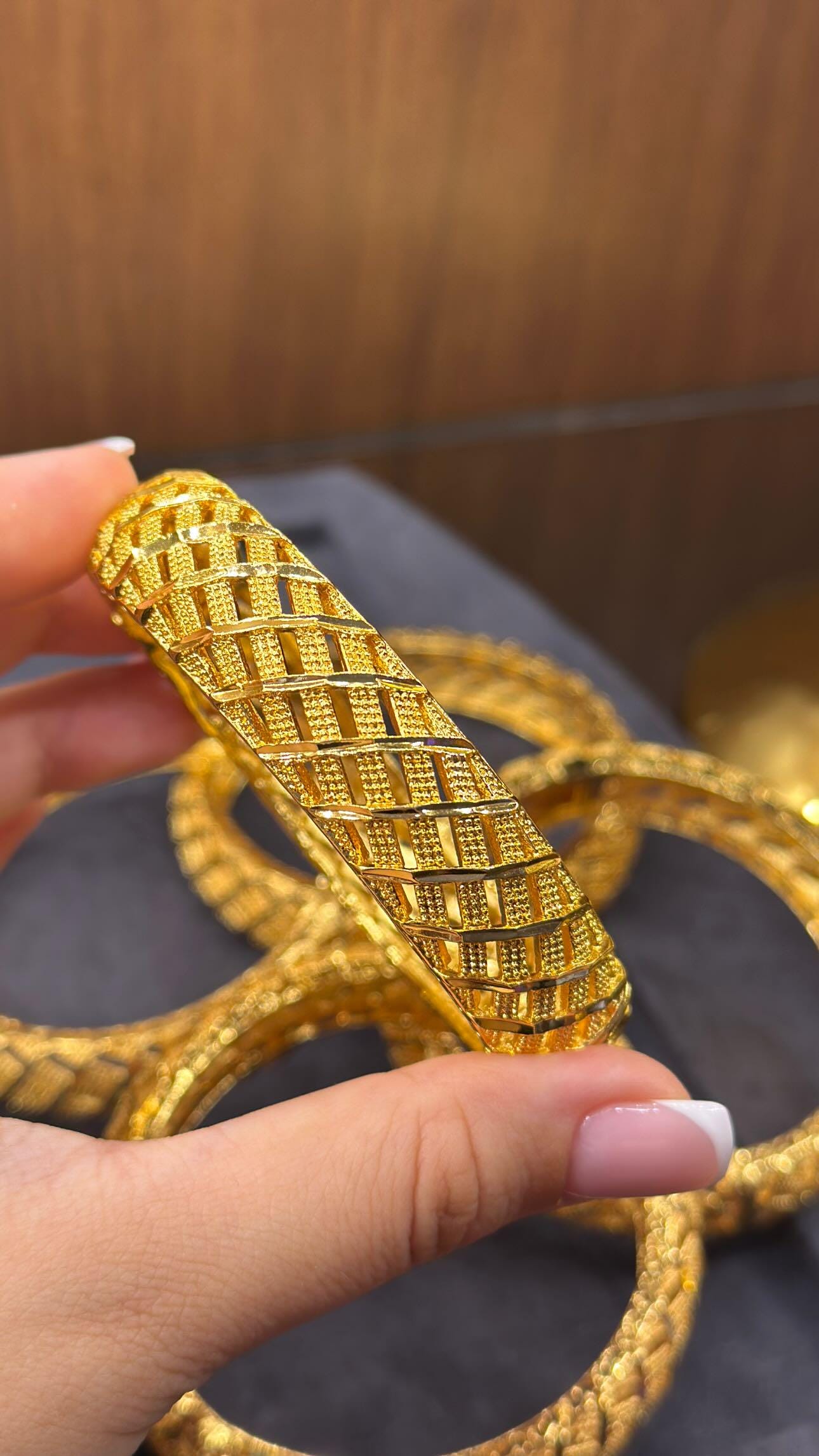 Bracelet En Or Jaune 22 Carats 916 Estampé, Fait Main à Dubaï, 17 Grammes - Neuf Avec étiquettes