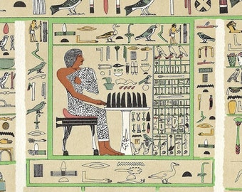 1903 Antique Egyptian Print Egypt Lovers Print Hieroglyphics Archaeology Print Ancient Decor Egyptian Gift Symbols Artwork Design Rahotep