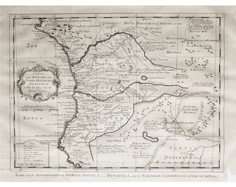 アフリカのビンテージ地図 - 地形図 - 1935年発行 - Etsy 日本