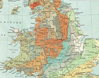 1579年 クリストファー・サクストンのイングランドとウェールズの地図