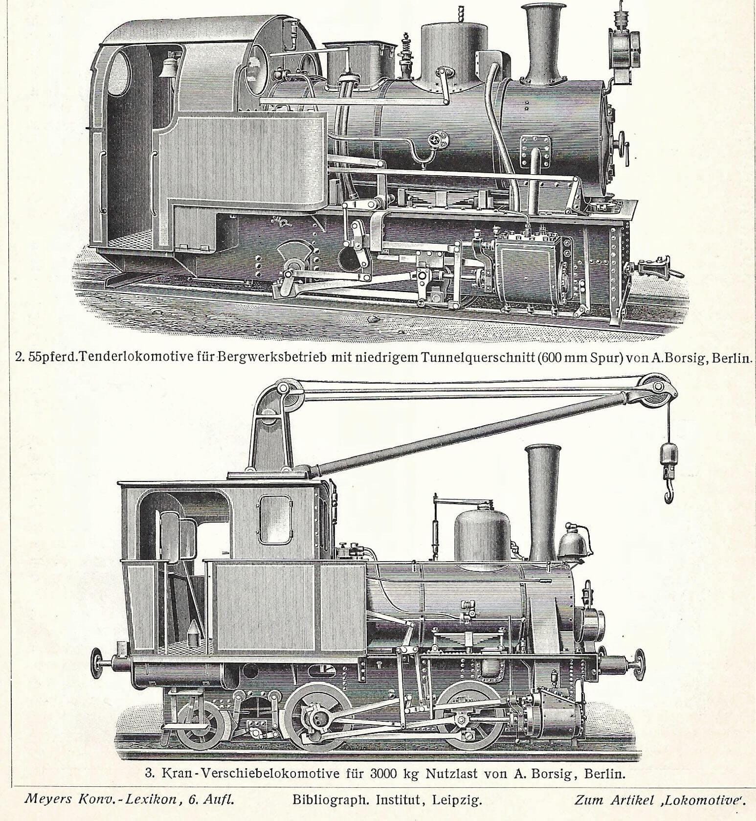 1903 Antique Lithograph of German Trains, Vintage Steam Locomotive Wall ...