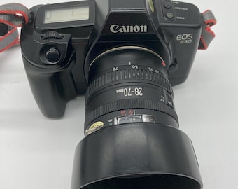 CANON EOS650 con FLASH y Objetivo