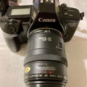 CANON EOS650 SLR 35mm -LENS Ef35-105mm