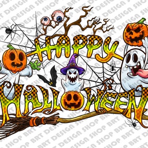 Happy Halloween Png, Witchy Png, Pumpkin Png, Ghost Png, Halloween Png, Spooky Png, Trick Or Treat, Sublimation Designs, Digital Download