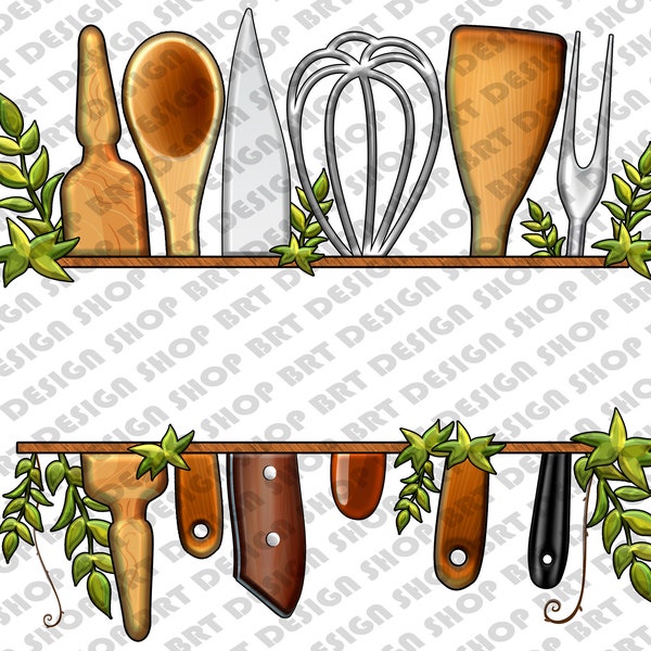 Kitchen Tools Png, Personalized Kitchen Tools Png, Kitchen Life, Cooking Png, Kitchen, Cooking Tools, Sublimation Designs, Digital Download
