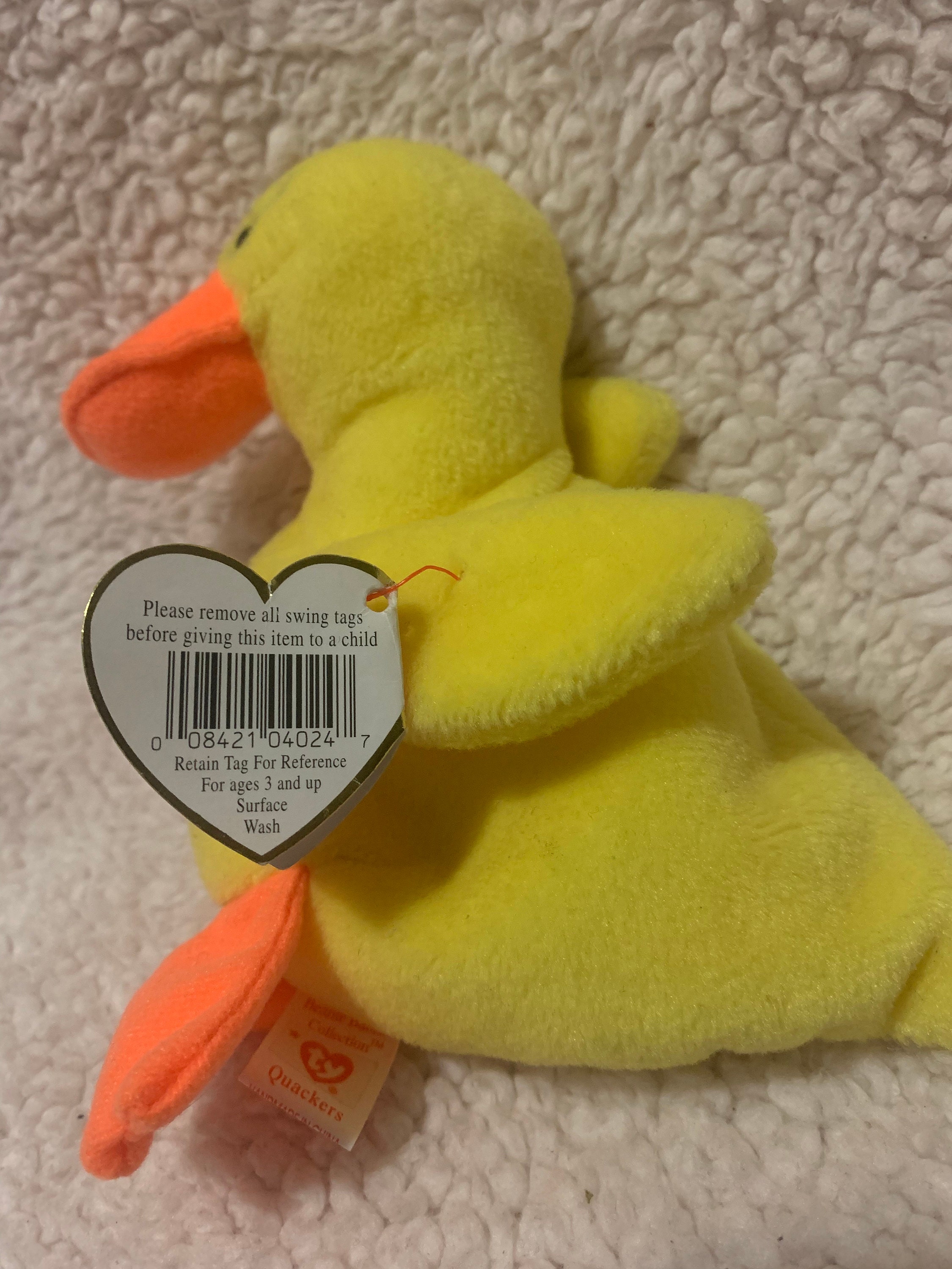 Ty Beanie Babies Quackers Etsy