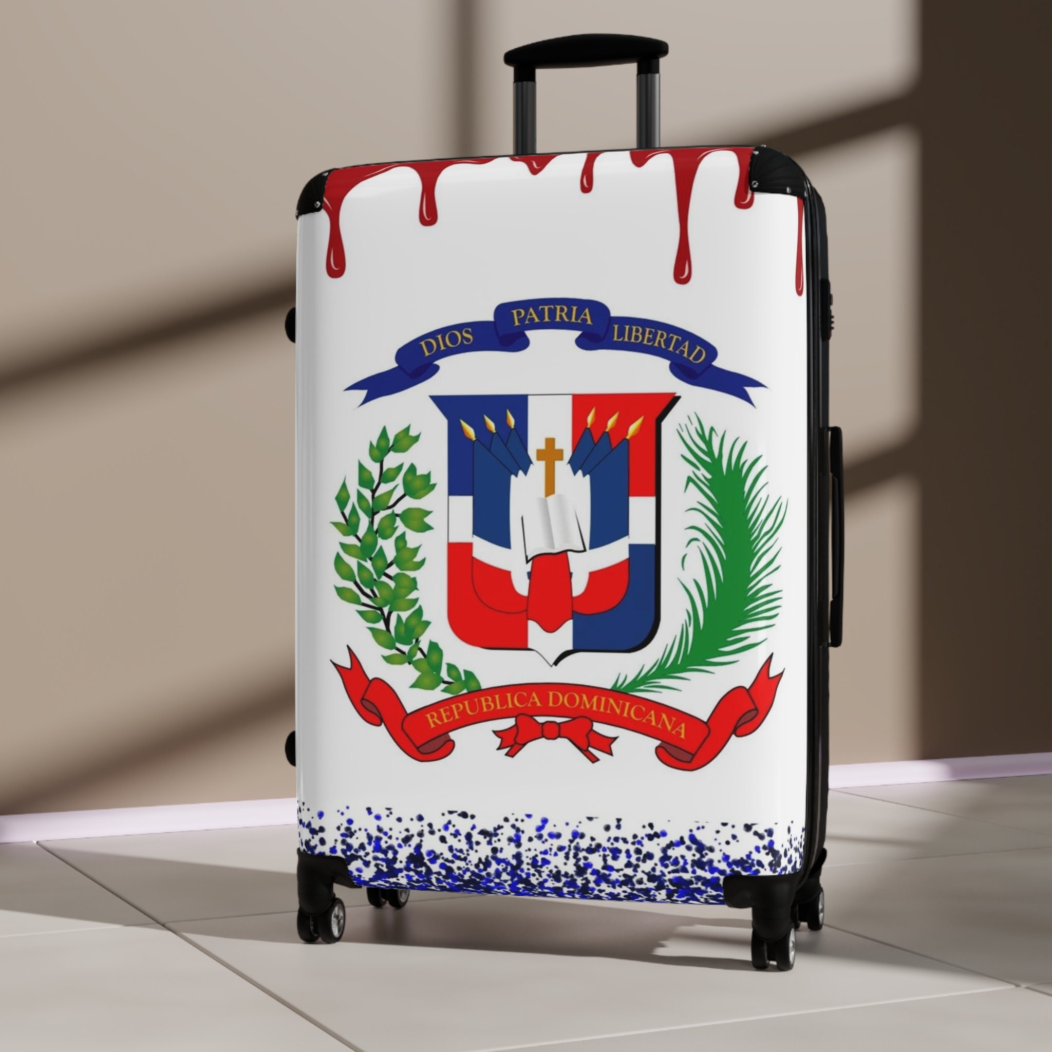 Suitcase With Coat of Arms of the Dominican Republic Etsy