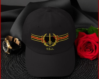 Black Heritage Flag Dad Hat: FBA Pride - Adjustable Cotton Twill