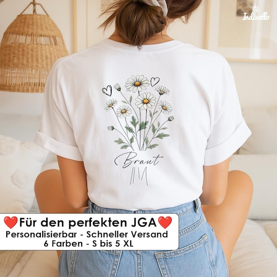 JGA Shirts Frauen - Braut T-Shirt - Bride to be - Team Braut Shirt - Junggesellinnenabschied - Team Braut Shirt - Jga Ideen - Braut und