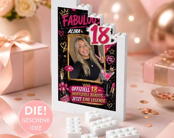 Personalized 18th Birthday Gift - Gift Idea for Fabulous 18 Best Friends - Finally 18 Photo Gift - with Names