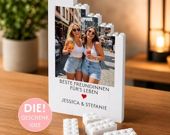 Gift for your best friend - Birthday gift, gift idea for besties - Friendship gift personalized with name and photo - Photo gift