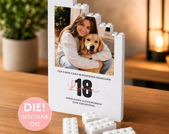18th Birthday Gift for a Girl - Personalized Original Gift for 18th Birthday Daughter, Goddaughter, Best Friend - Photo Gift Puzzle
