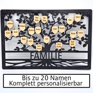 Family tree wooden wall - family tree Christmas gift parents family crest gift Christmas family gift for moving in moving topping out ceremony