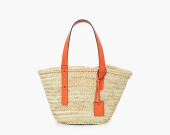 Straw Bag, Straw Basket, Natural Bag, Beach Bag, Handmade Bag, Morocco Bag, Moroccan Basket, French Basket, Summer Bag, sustainable bag.