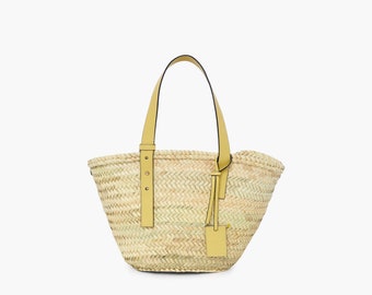 Straw Bag, Straw Basket, Natural Bag, Beach Bag, Handmade Bag, Morocco Bag, Moroccan Basket, French Basket, Summer Bag, sustainable bag.