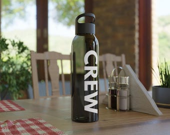 Stylish Crew Water Bottle | Perfect for Fitness, Workouts, Yoga, Travel, Outdoor Adventures, Hydration