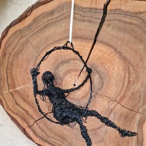 Woman in Circle – Hanging Swing Sculpture