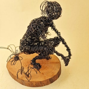 Wire Sculpture of a woman