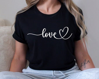 Love T-shirt Valentines Day Shirt Cute Valentine Shirt Couple T shirt Cute Valentine Outfit Valentine's Gift For Her
