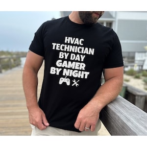 Funny Hvac Technician Shirt Hvac and Gamer gift HVAC Tech shirt HVAC Tech Gift for Him Gift for Teens Christmas gift