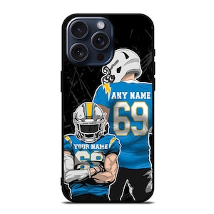 Personalized Los Angeles American Football Jersey Name and Number Phone Case iPhone 16 15 14 13 | Samsung S24 S23 S22 | Google Pixel Case