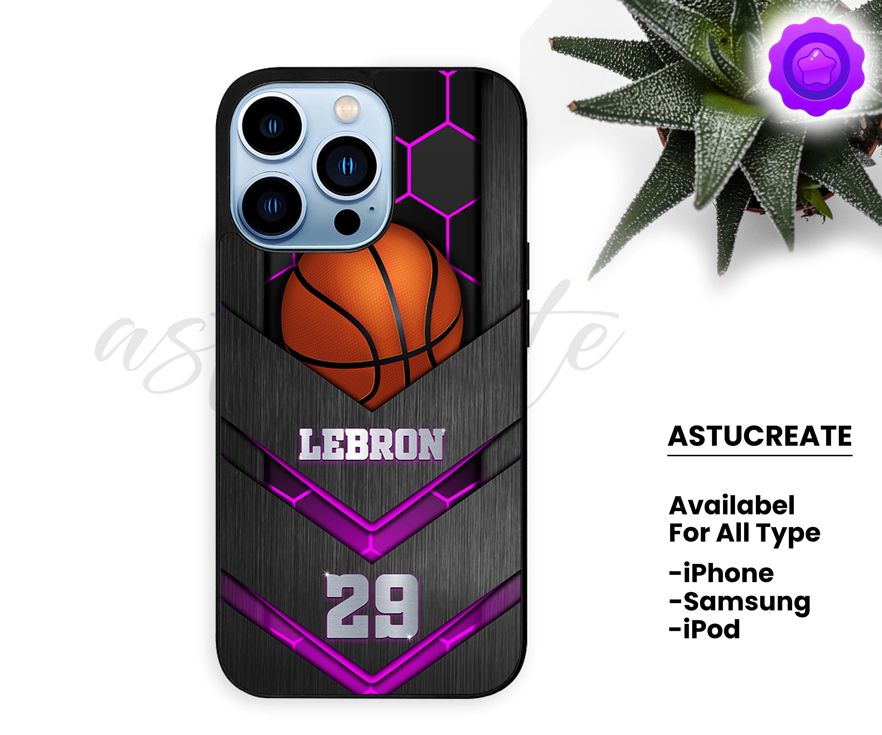 Personalized American Basketball Phone Cases Custom Number & Name Phone
