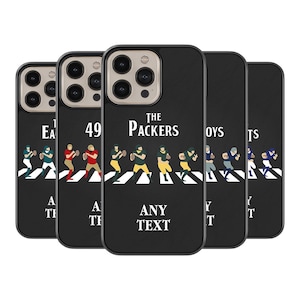 Gepersonaliseerde telefoonhoesje voetbalteam, elke tekst omslag