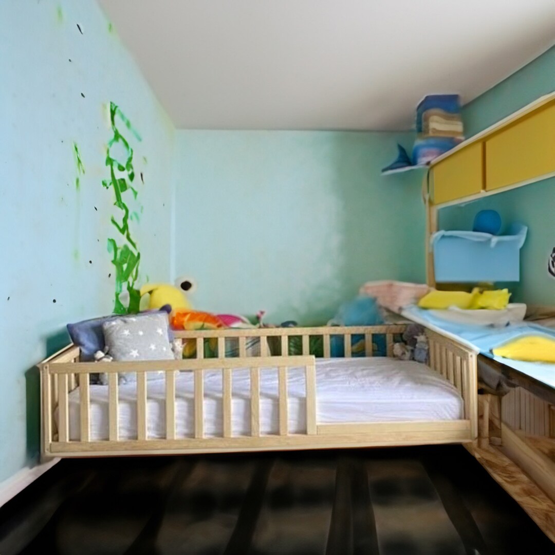 Toddler Bed With Slats Montessori Bed Floor Bed Toddler Etsy