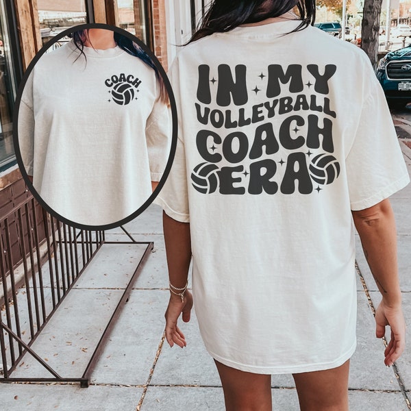 In my coaching era SVG PNG volleyball coach shirt design in my era shirt gift for volleyball coach digital download end of season gift coach