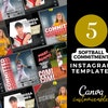 Editable Football Schedule Template DIY Canva Football Schedule