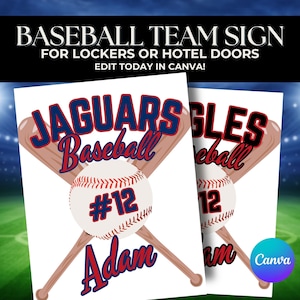 Modello in tela per cartello per porta da baseball Poster per hotel del torneo di baseball delle scuole superiori Cartello per gioco con la palla da viaggio Cartelli per porte personalizzati per la squadra di baseball
