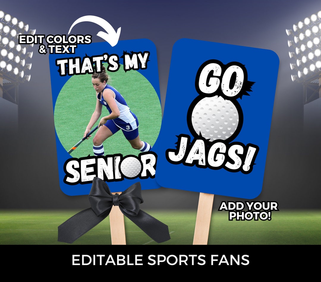 Field Hockey Senior Night Poster Canva Template Senior Night Hockey