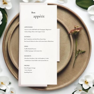 Luxuriöse Menükarte, Hochwertige Speisekarte, Catering menu, exklusiv, elegant