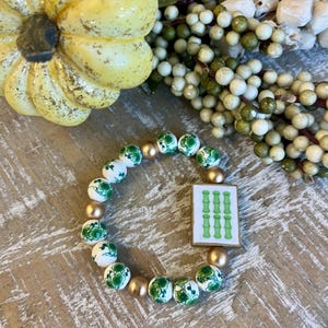Mahjong Tile-inspired Reversible Beaded Bracelets bild 4
