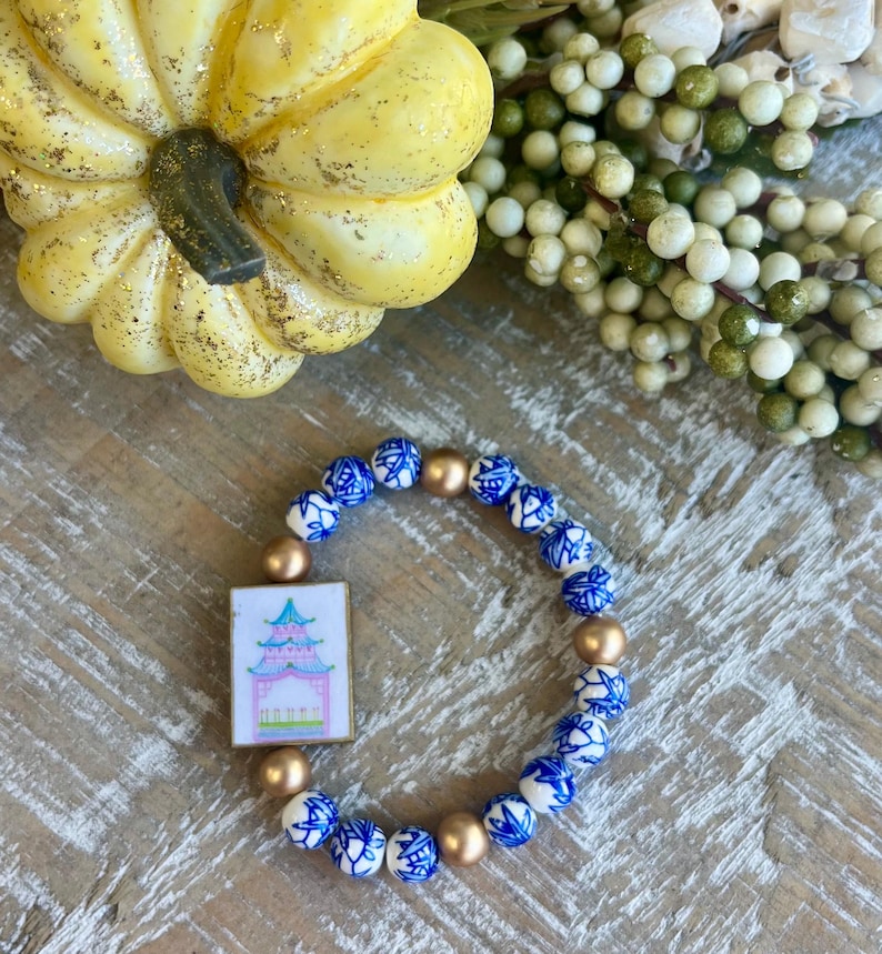 Mahjong Tile-inspired Reversible Beaded Bracelets bild 2