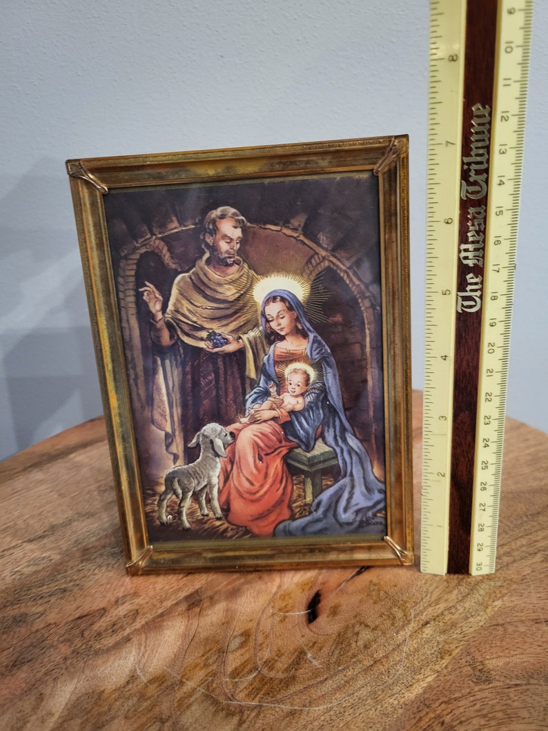 Holy Family Religious Framed Picture Etsy