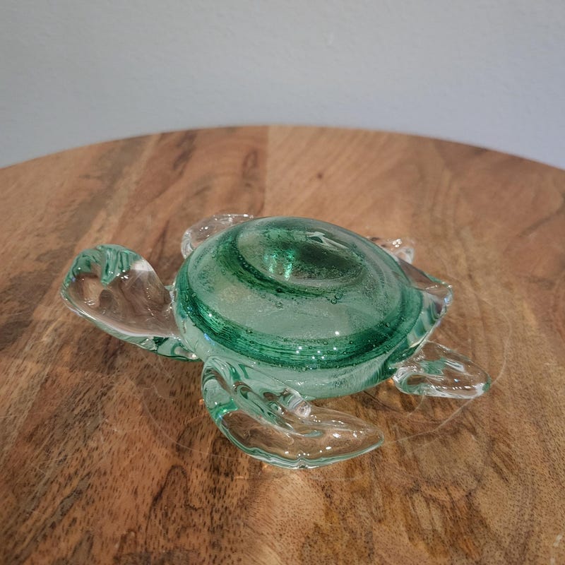 Clear Glass Paperweight - Etsy