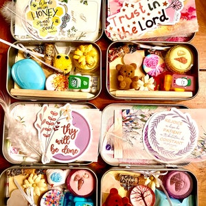 Sensory Prayer Tin, Prayer Box, Prayer Cards, Christian Gifts, Pocket Sized, Trinkets, Religious gifts, Sentimental Gift, Unique Gift Ideas