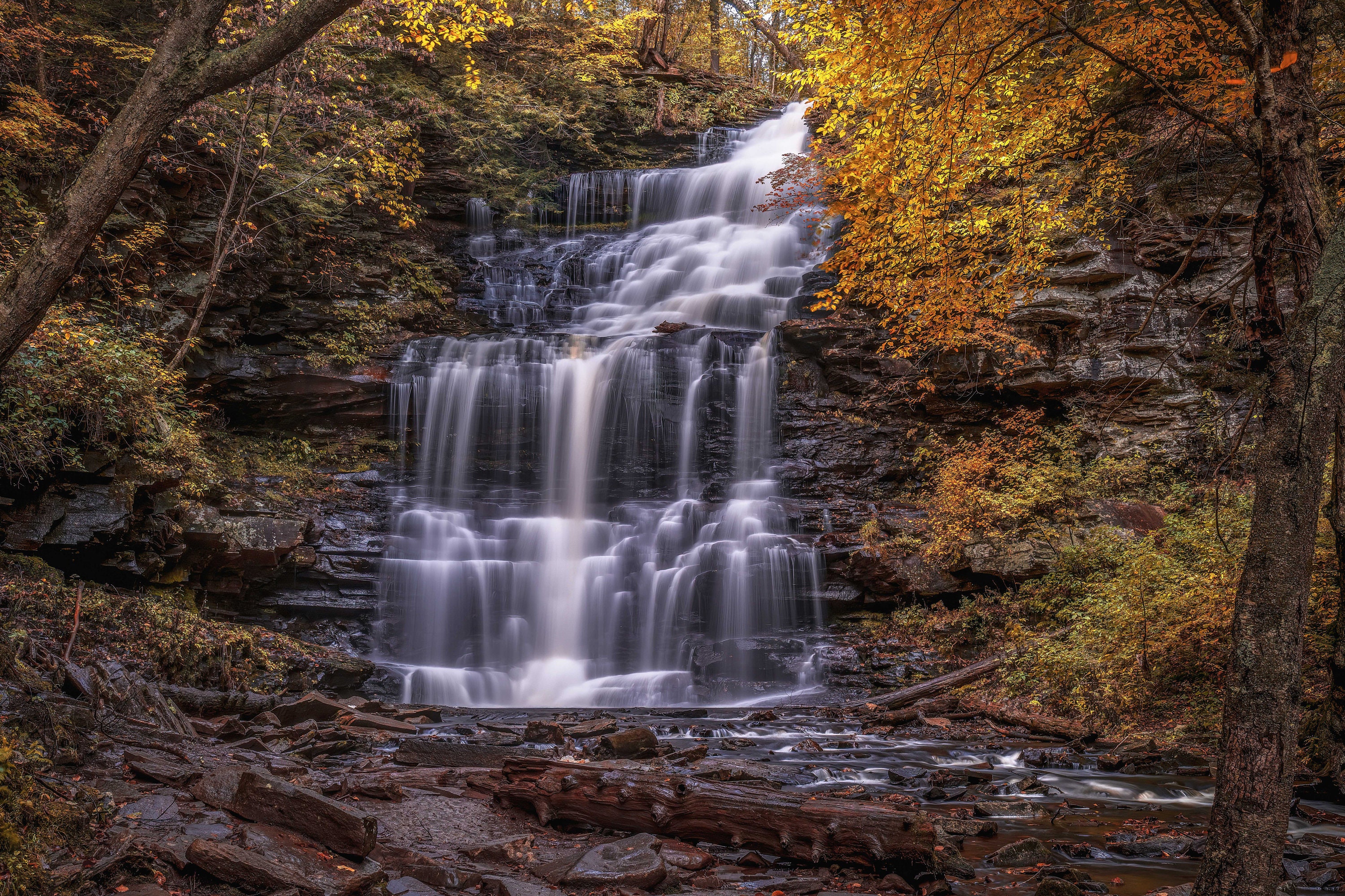 Ricketts Glen State Park, Ganoga Waterfalls, Pennsylvania, Hiking