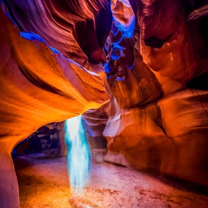 Antelope Canyon, Page Arizona, Navajo Land,Slot Canyon, Rote Felsen, Natürliche Schönheit,Sonnenaufgang, Sonnenuntergang, Drucke, Leinwand, Acryl, Metall