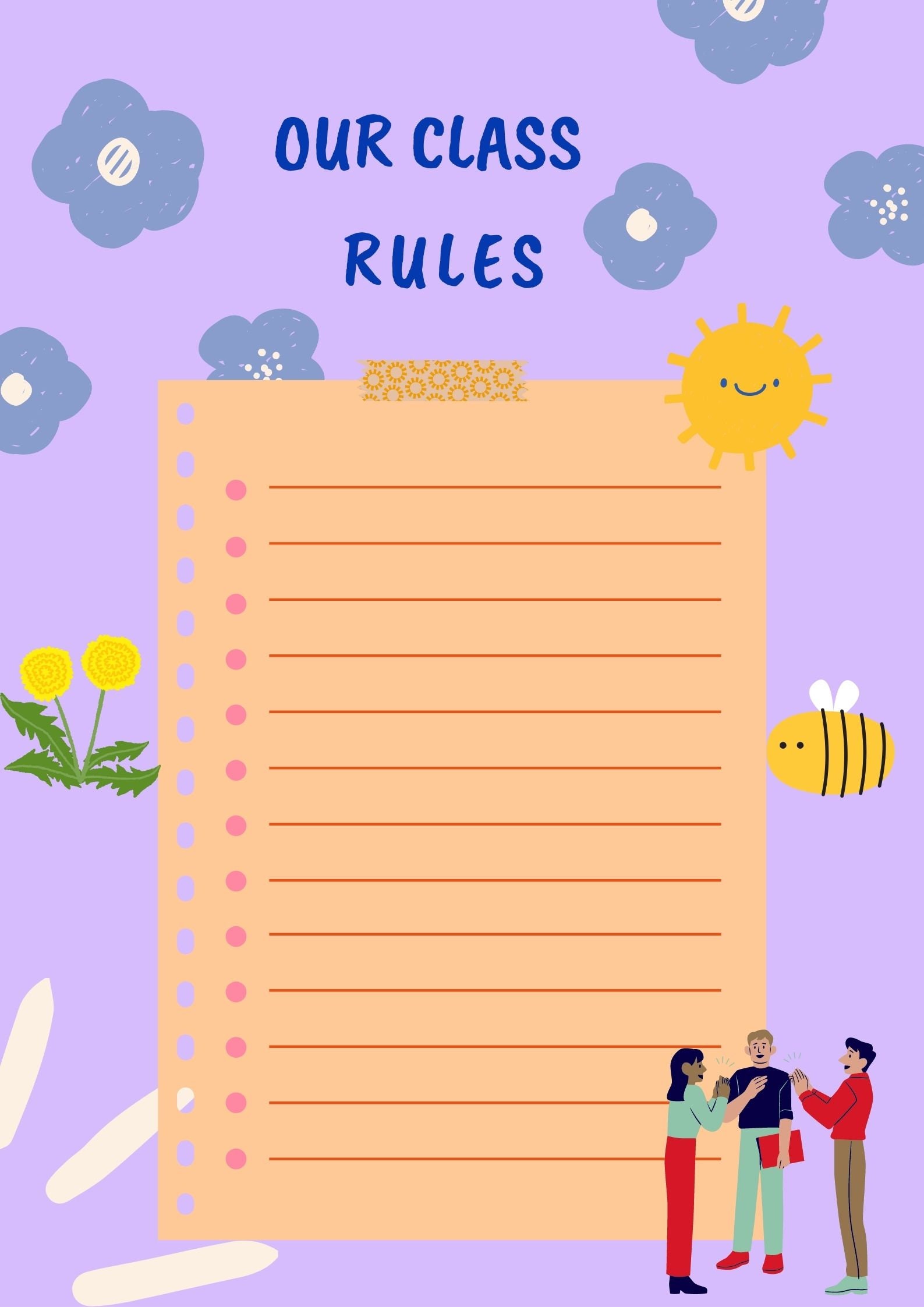 classroom-rules-poster-printable-editable-classroom-rules-etsy