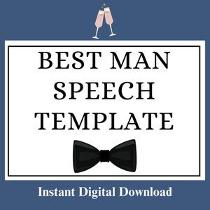 Bestman Speech Guide written Speech groomsman wedding Toast