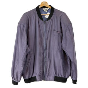 blouson aviateur en soie Avanti vintage années 80