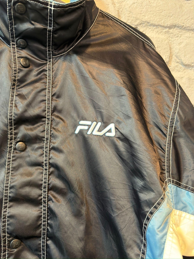 Vintage Fila x EHC Bären Neuwied coachjack afbeelding 5