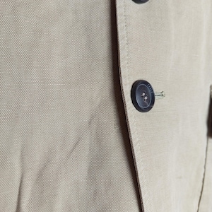 Carlo Colucci Linne Tencel Overshirt Beige Lättviktsjacka Storlek 52 bild 4