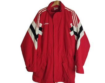 Chaqueta parka Adidas vintage de los años 80 y 90, talla XL, para hombre