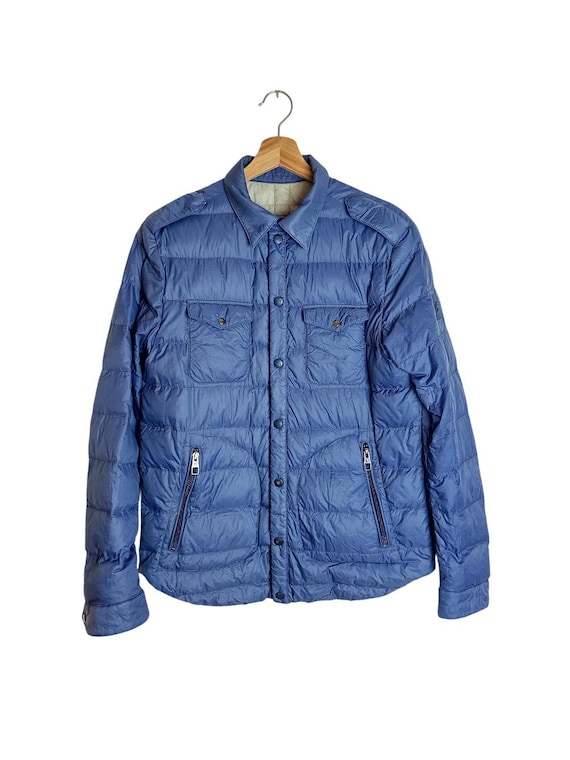 Montecore Packable Down Jacket Men S Blue Lightwe… - image 1